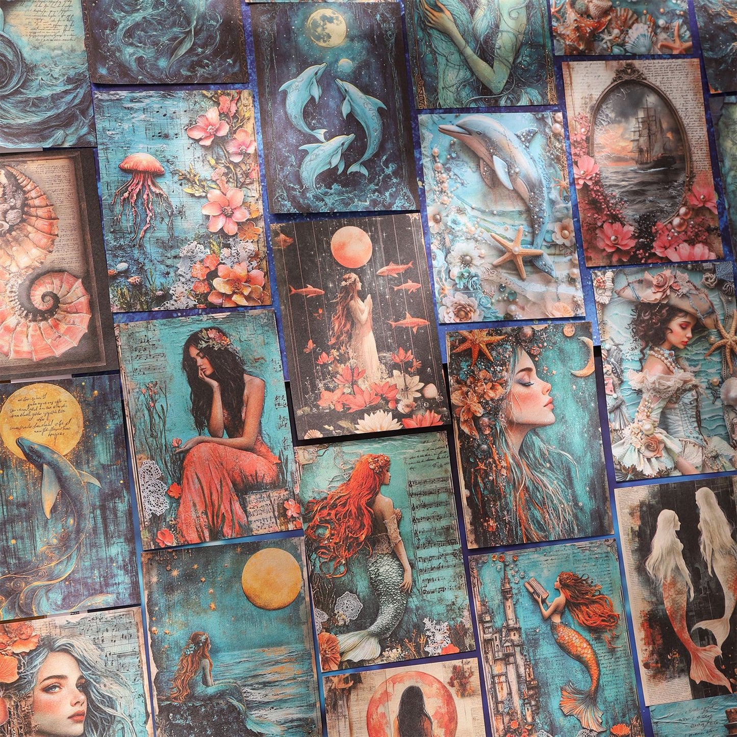 Paper---Vintage Mermaid Theme《Mermaid Diary Series》