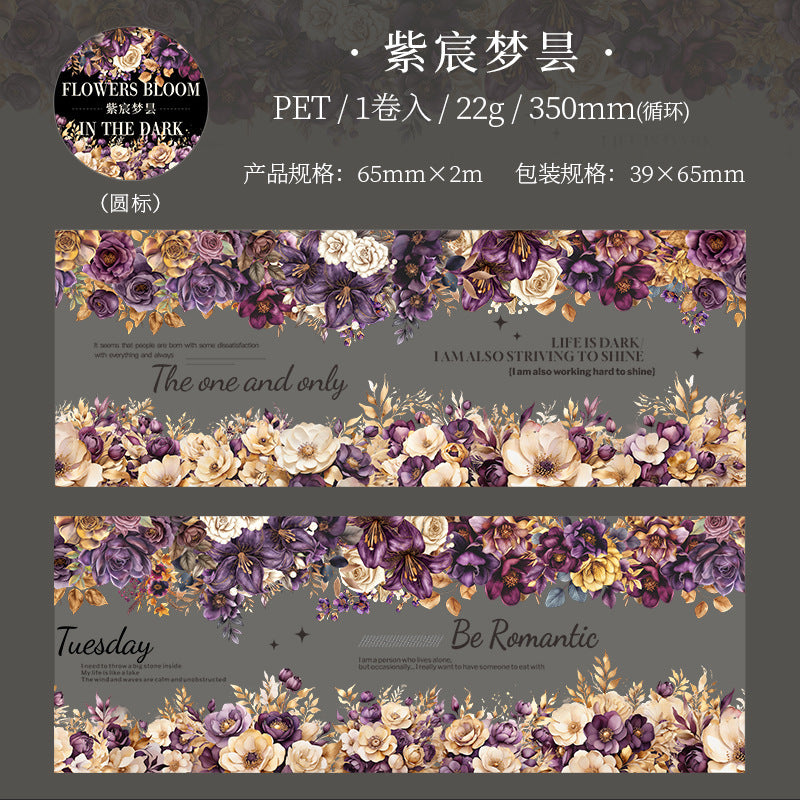 Tape---Dark - style Floral Theme《Dark Flowers Series》