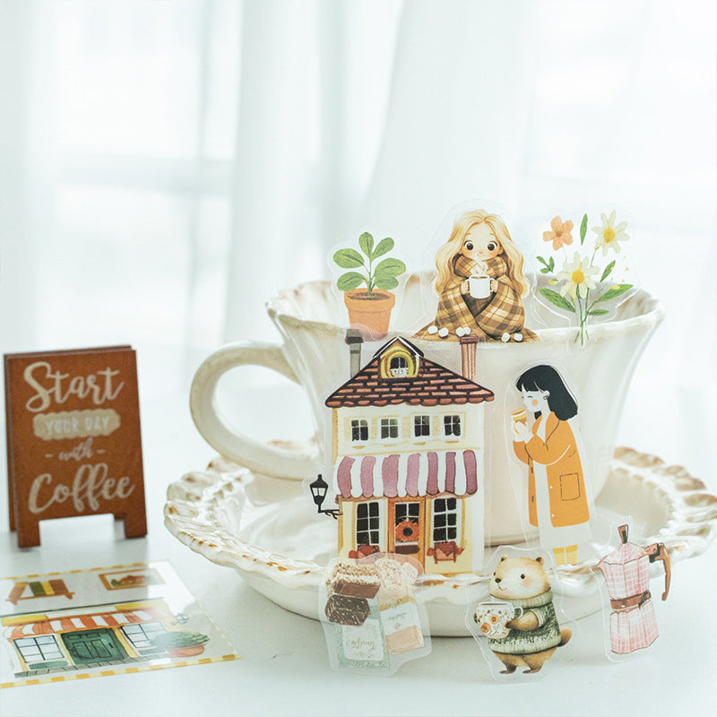 Sticker Book---Cute Dessert Theme《Coffee Mini Party Series》
