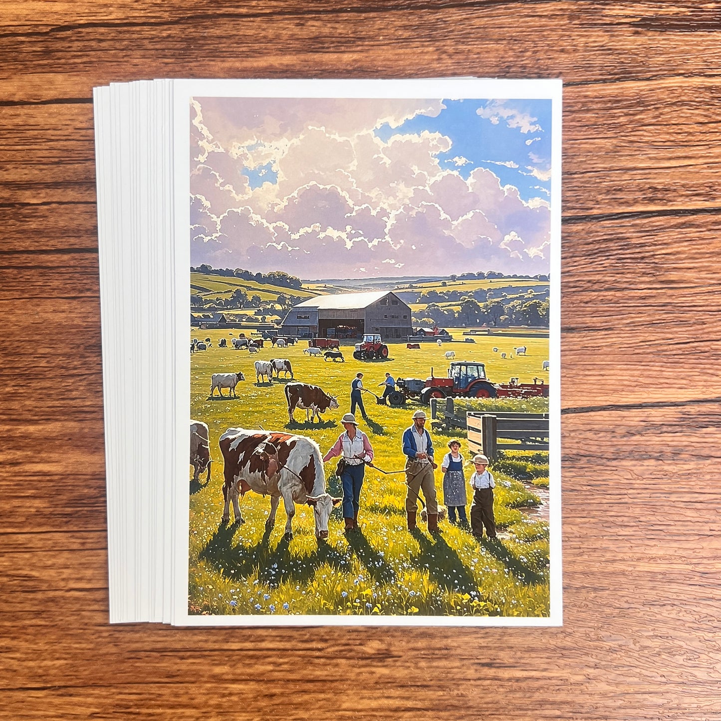 07—— Farm 20 non-repetitive A6 high-definition sheets of paper（out of box）