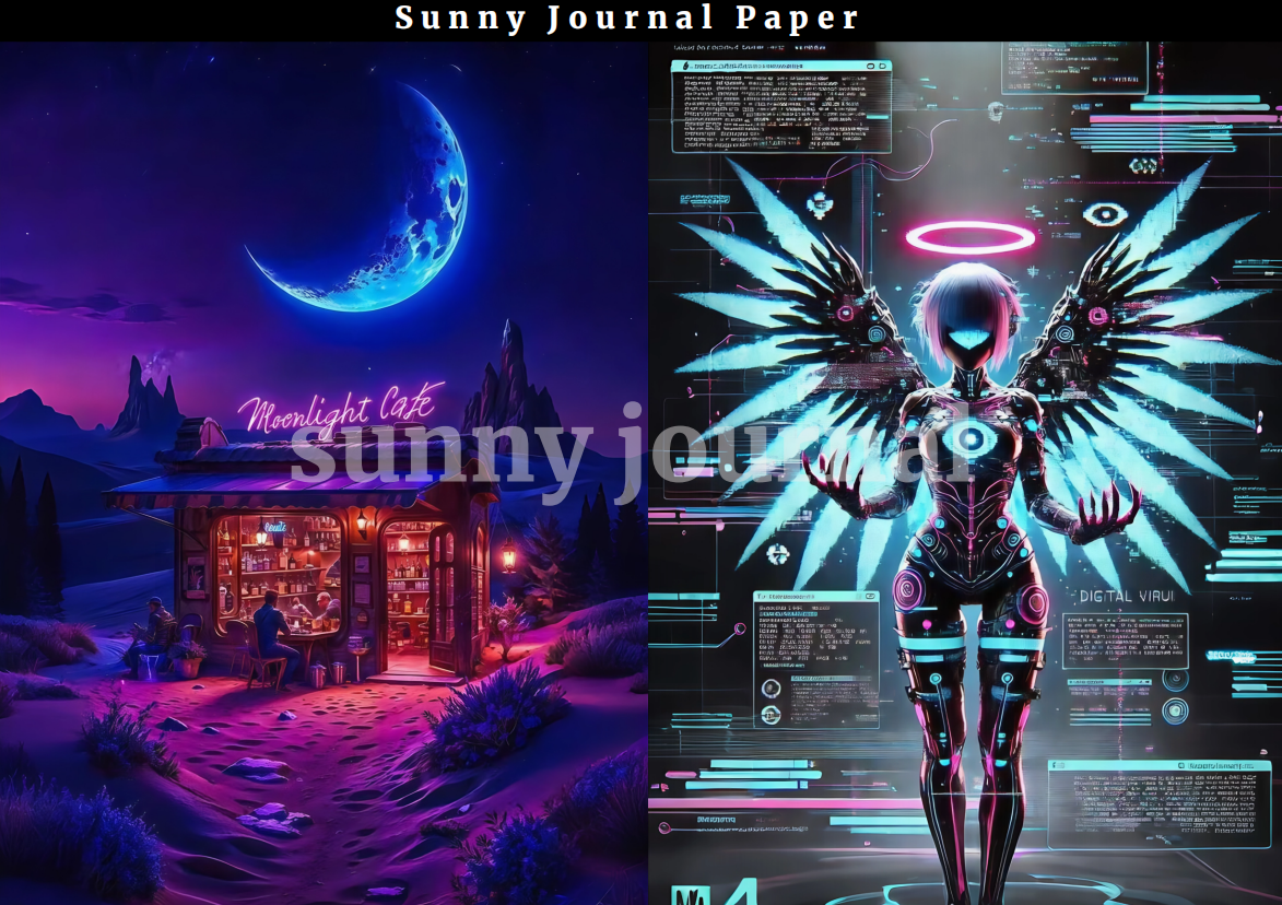 07-Cyber Punk A5 Paper 10 pcs no repeat