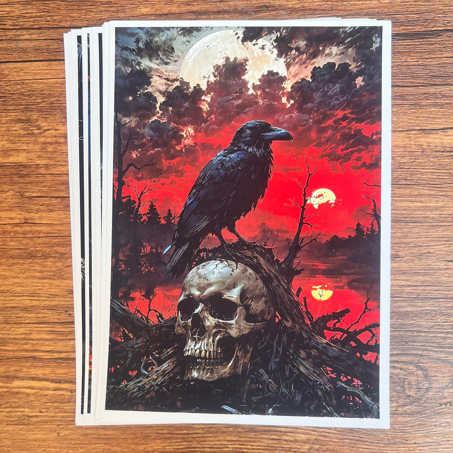 17--- Gothic Series 10 non-repetitive A5 high-definition sheets of paper（out of box）