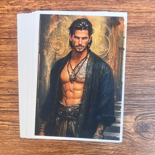 18--- Spicy men 20 non-repetitive A6 high-definition sheets of paper（out of box）