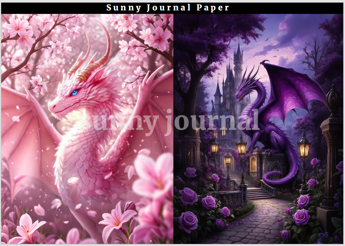 02-Dragon A5 Paper 10 pcs no repeat