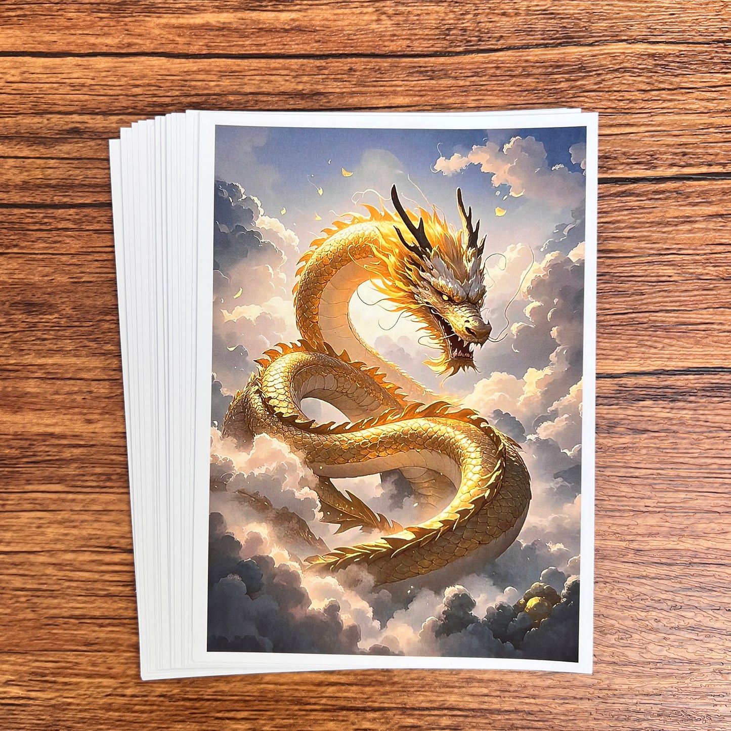 01——Dragon 20 non-repetitive A6 high-definition sheets of paper（out of box）