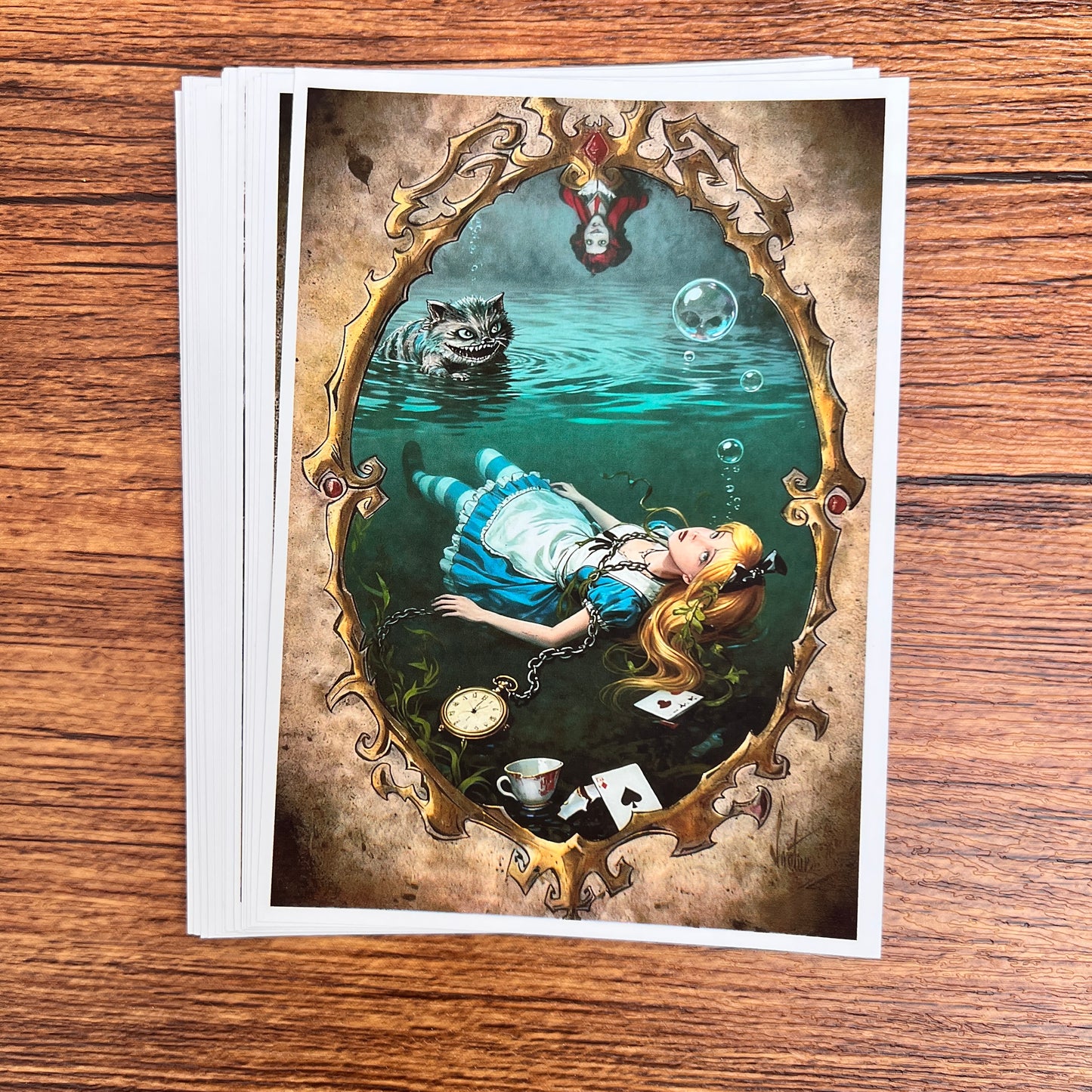 04—— Dark Alice 20 non-repetitive A6 high-definition sheets of paper（out of box）