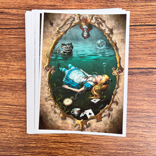 04—— Dark Alice 20 non-repetitive A6 high-definition sheets of paper（out of box）