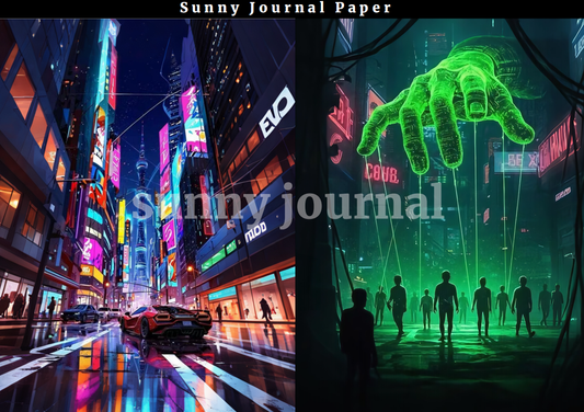 07-Cyber Punk A5 Paper 10 pcs no repeat