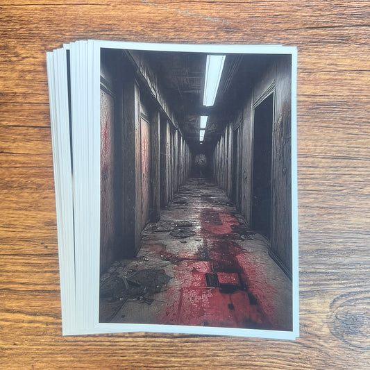 23--- Nightmare Hospital 20 non-repetitive A6 high-definition sheets of paper（out of box）