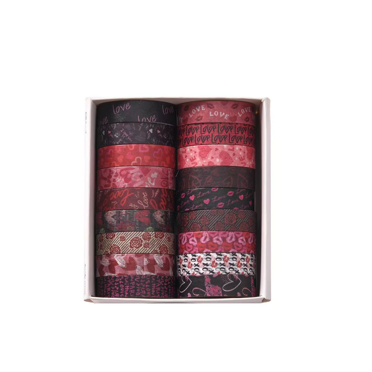 Washi Tape Set Valentine's Day 6 pcs rolls