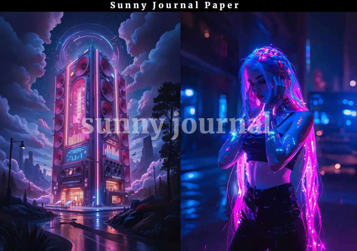 07-Cyber Punk A5 Paper 10 pcs no repeat