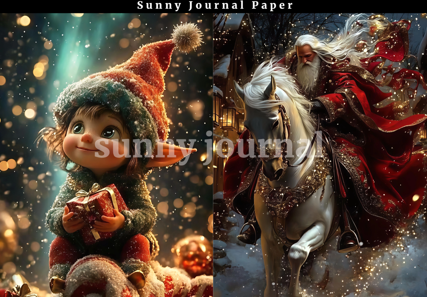 B0030- Christmas 20 images A6 paper no repeat