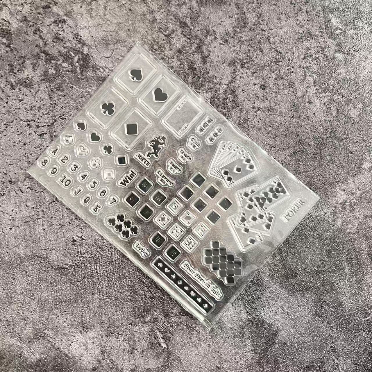 Alice Playing Cards silicone Stamp