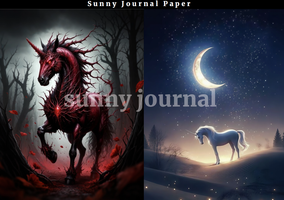 10-Unicorn A5 Paper 10 pcs no repeat