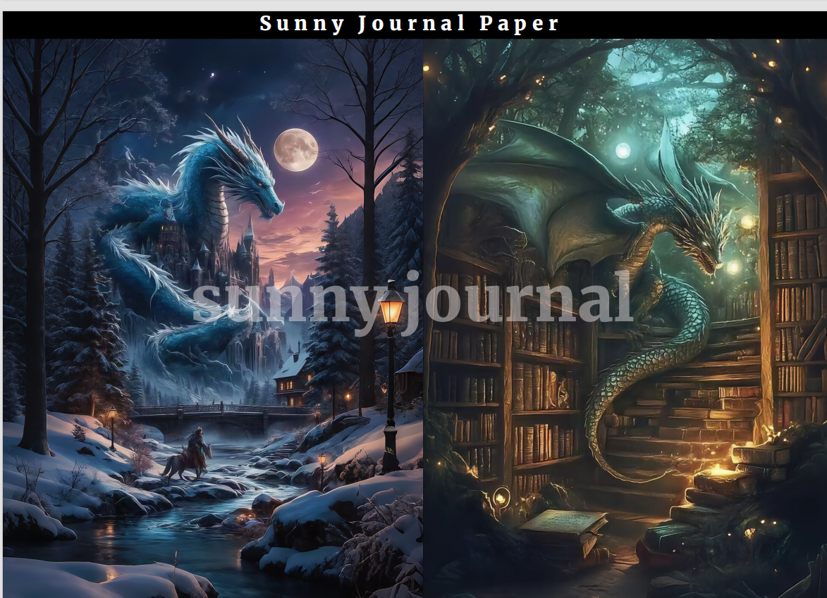 02-Dragon A5 Paper 10 pcs no repeat