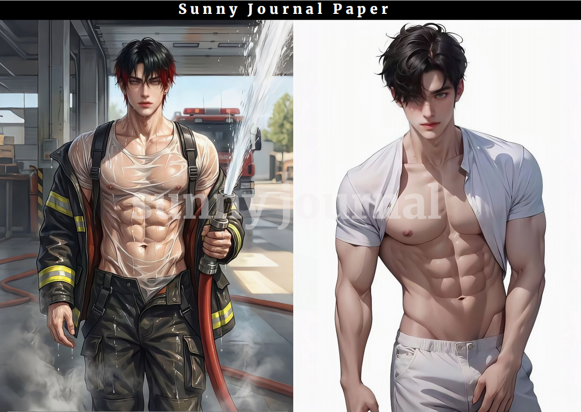 04-Spicy Boys A5 Paper 10 pcs no repeat