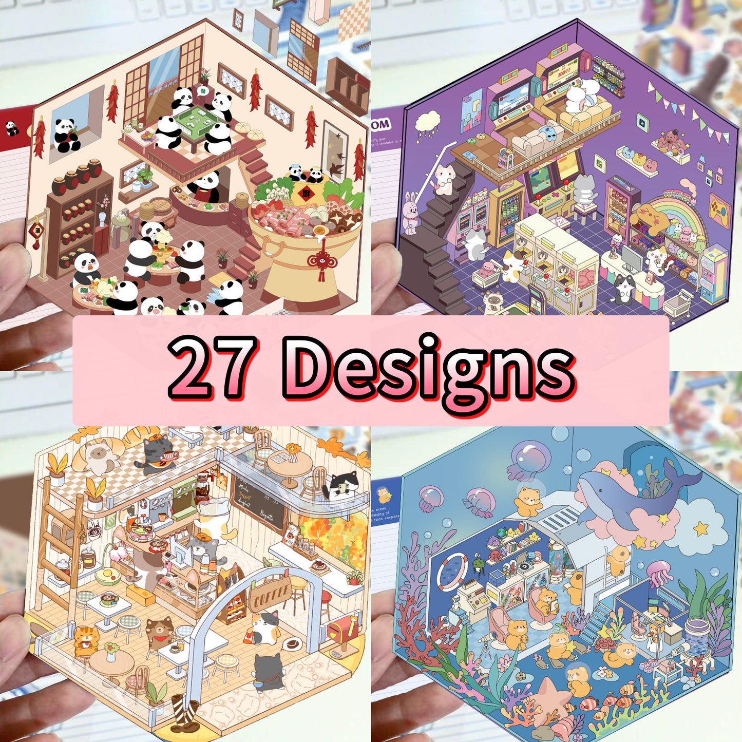 Mini World 3D Stickers (Matching Game)