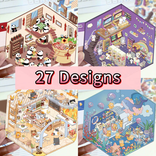 Mini World 3D Stickers (Matching Game)