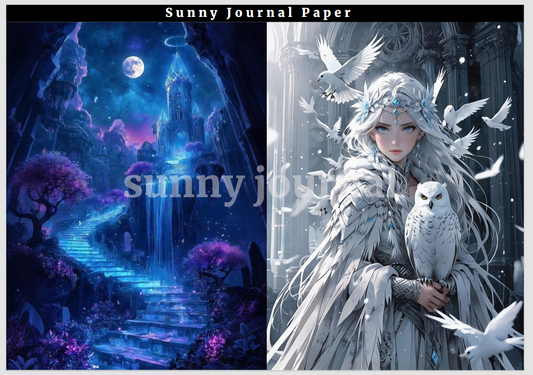 01-Fantasy A5 Paper 10 pcs no repeat