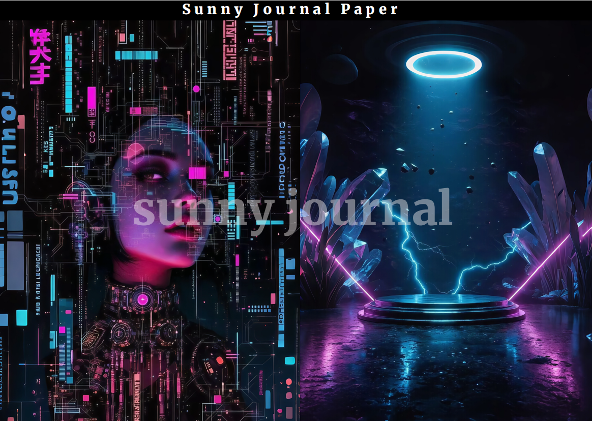 07-Cyber Punk A5 Paper 10 pcs no repeat