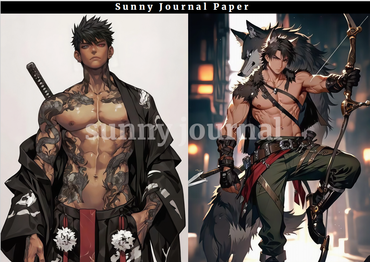 04-Spicy Boys A5 Paper 10 pcs no repeat