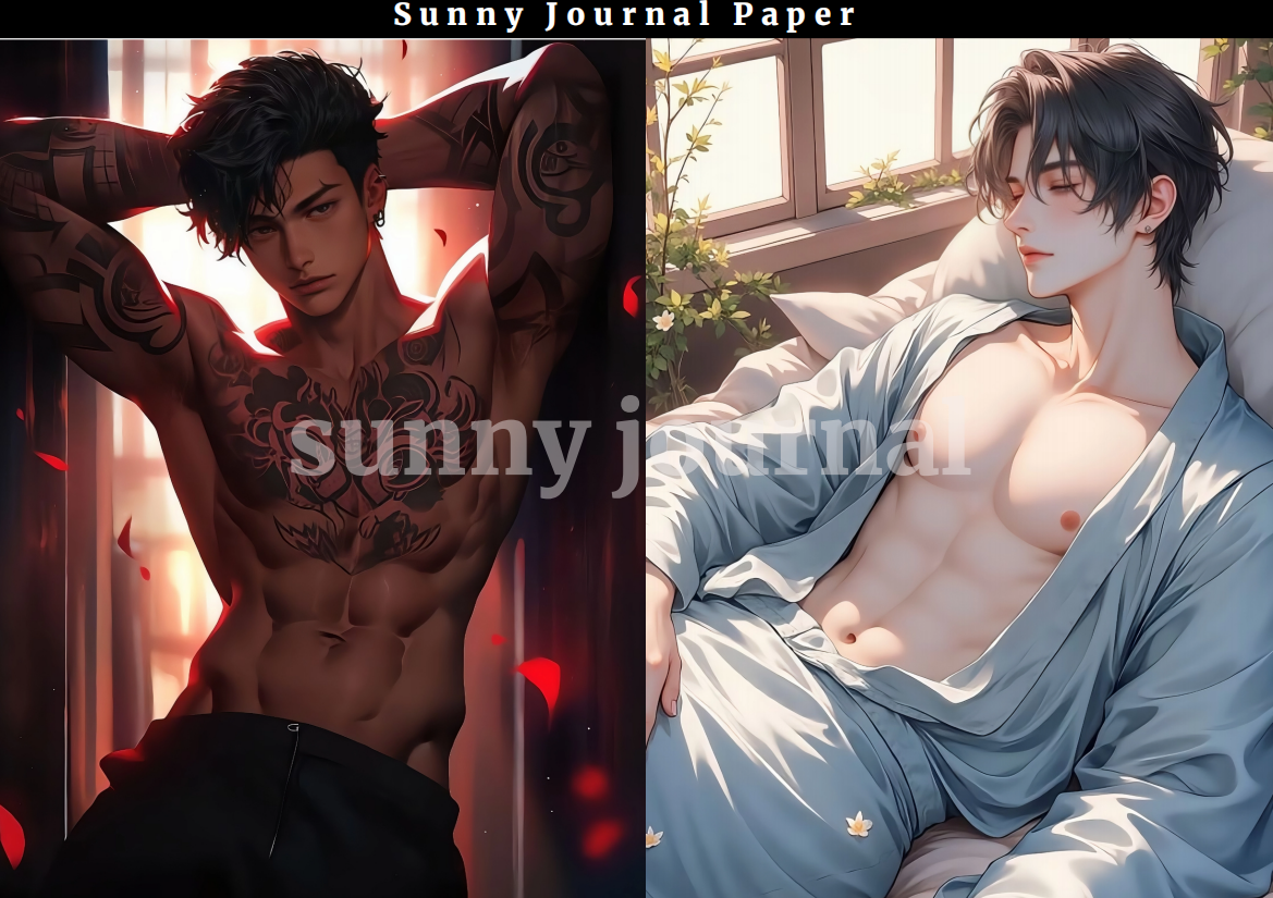 04-Spicy Boys A5 Paper 10 pcs no repeat