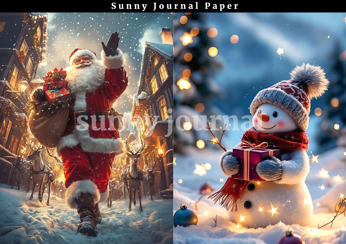 B0030- Christmas 20 images A6 paper no repeat