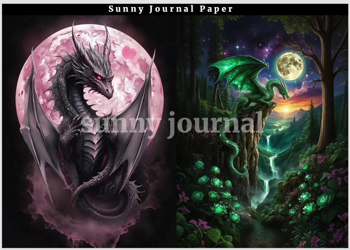 02-Dragon A5 Paper 10 pcs no repeat