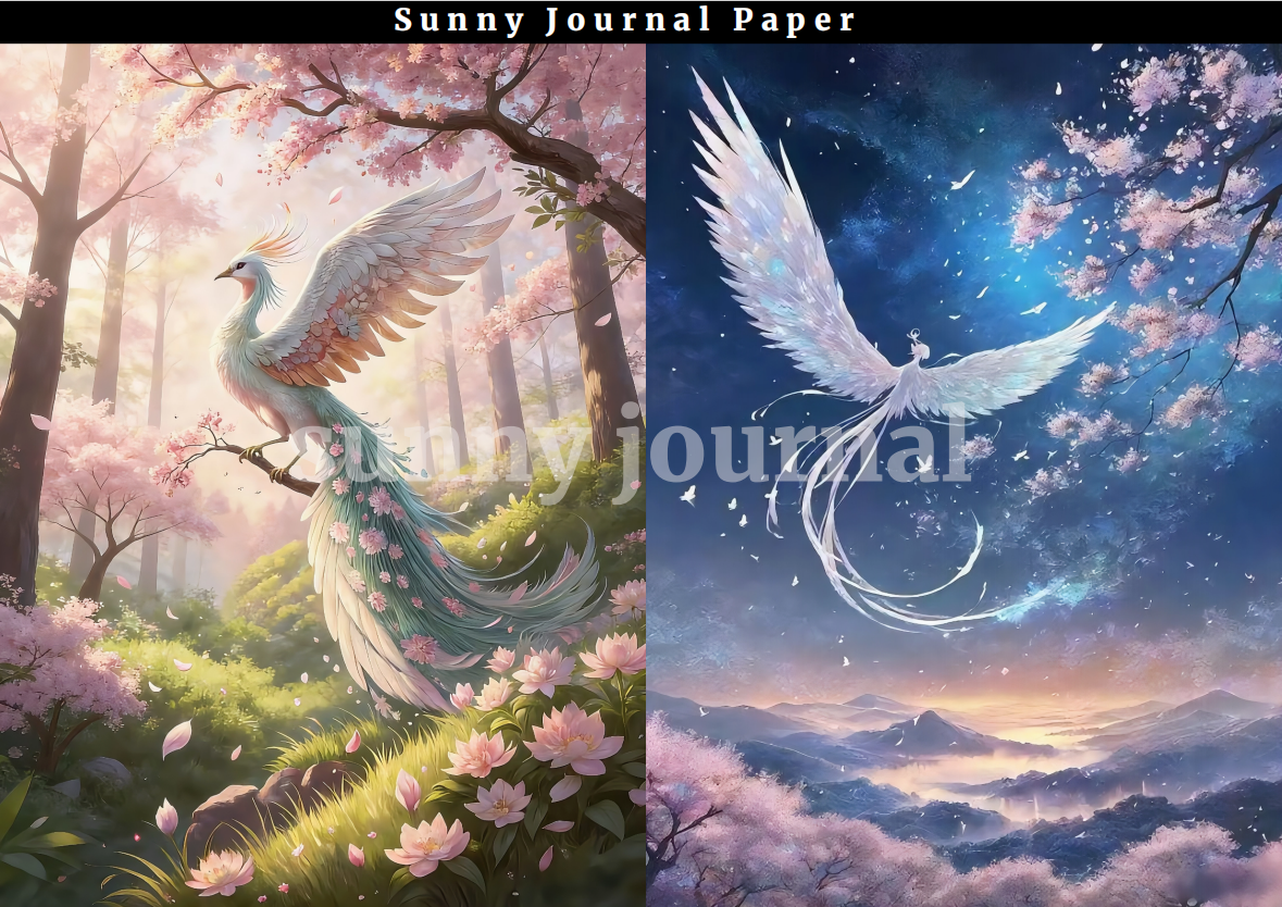 11-Phoenix A5 Paper 10 pcs no repeat