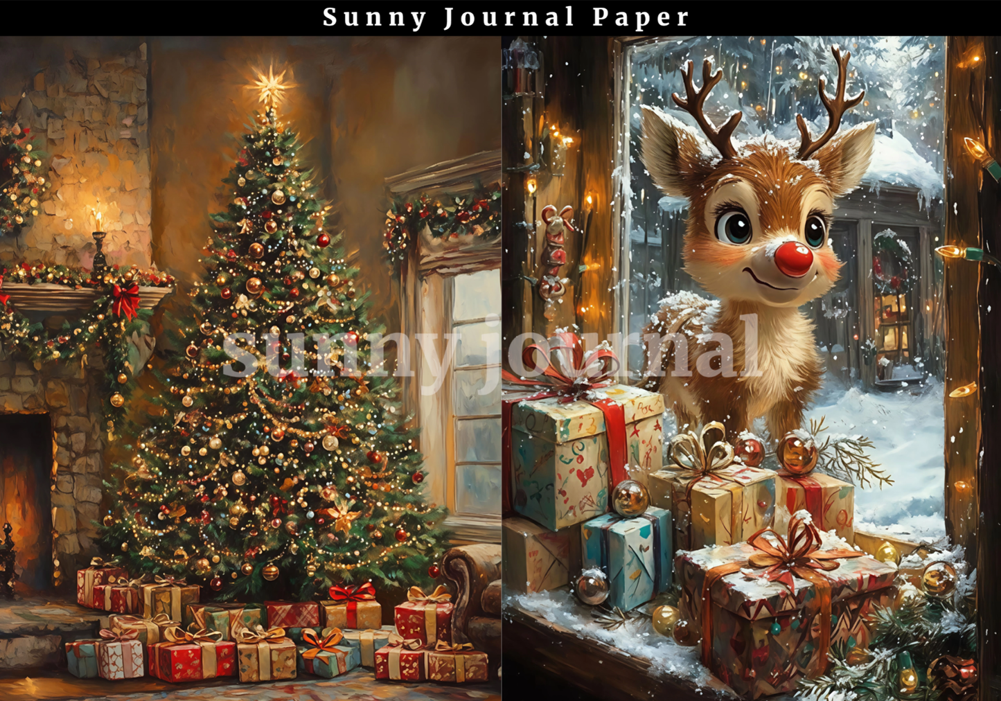 B0030- Christmas 20 images A6 paper no repeat