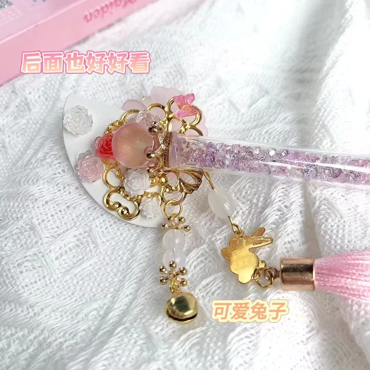 Handmade Knife-Sakura Rabbit Pen Cutter for Journaling