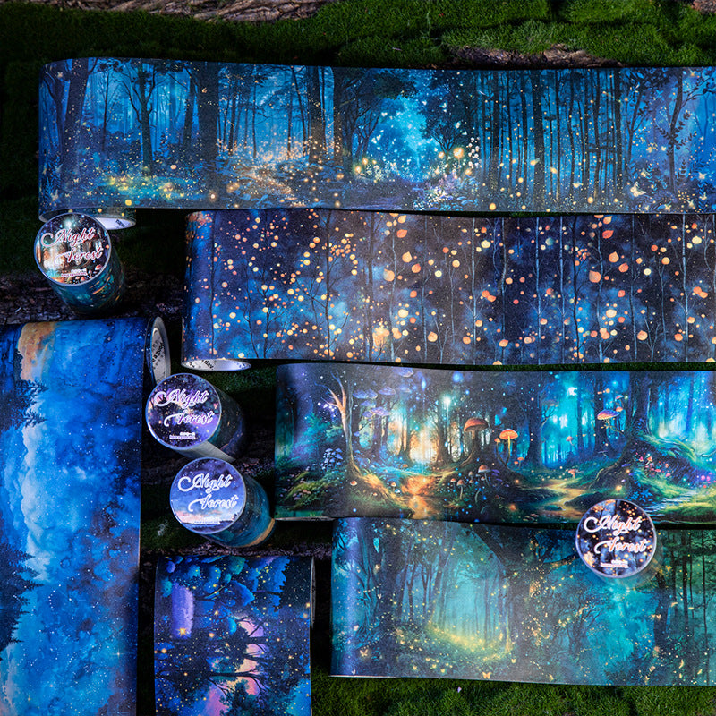 Tape---Night View Forest Scaping Theme《Forest's Night Fog Series》
