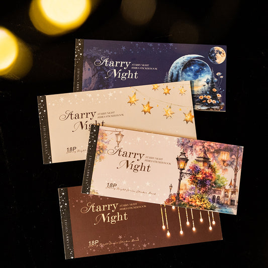Sticker Book---Vintage Artistic Lamp Theme《Starry Night Series》