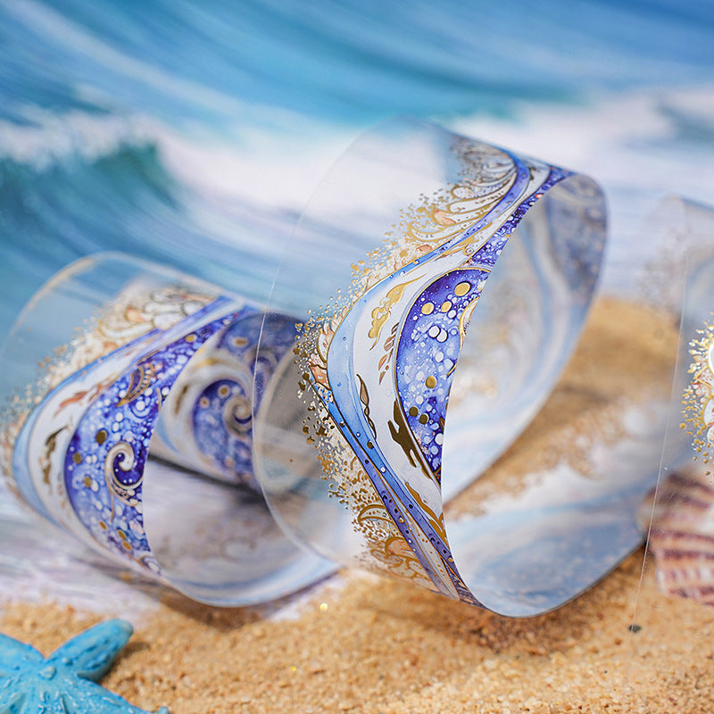 Tape---Gold Foil Creative Material Theme《Galaxy Waves Series》