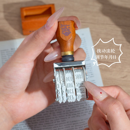 Vintage Date Stamp/Year-Month-Day Roller Stamp