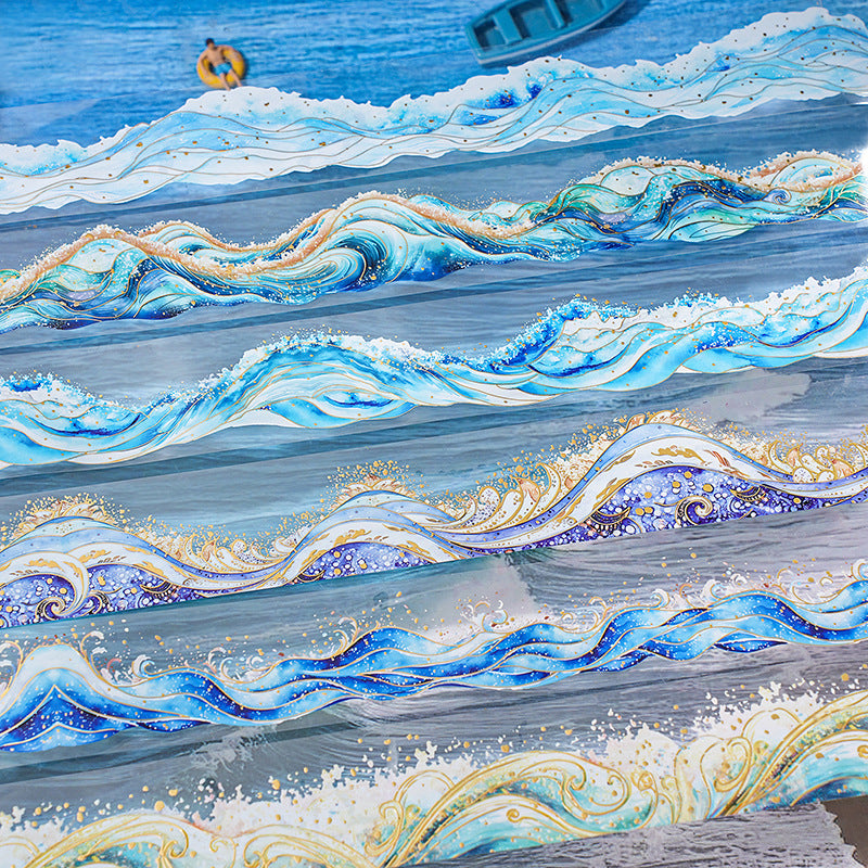 Tape---Gold Foil Creative Material Theme《Galaxy Waves Series》