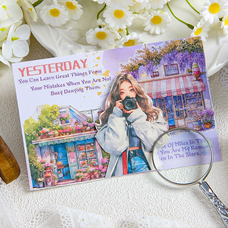 Sticker Book---Vintage Theme《Orchids & Peonies Everywhere Series》