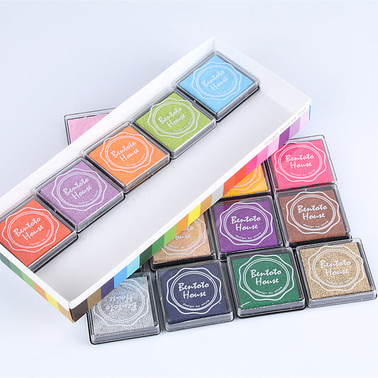 20 Color Ink Pad Set for Rubber Stamps