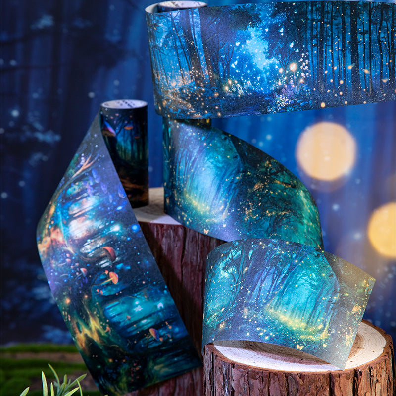 Tape---Night View Forest Scaping Theme《Forest's Night Fog Series》