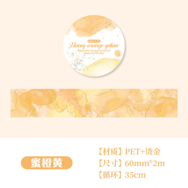 Tape---Gold Foil Watercolor Theme《Watercolor Dreamland Series》