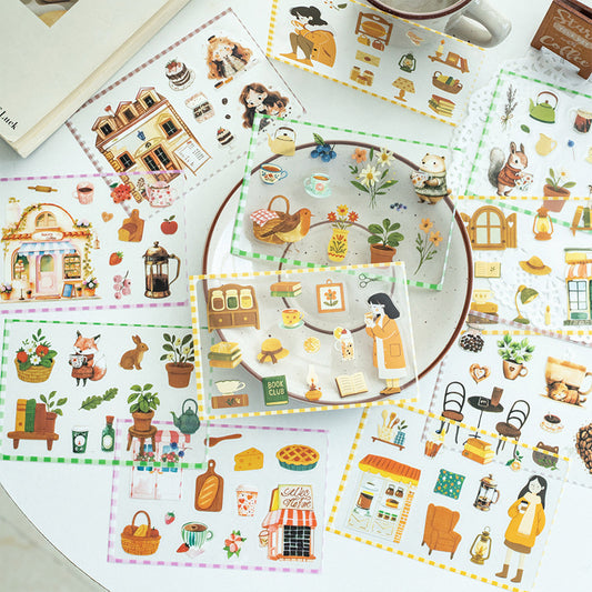 Sticker Book---Cute Dessert Theme《Coffee Mini Party Series》