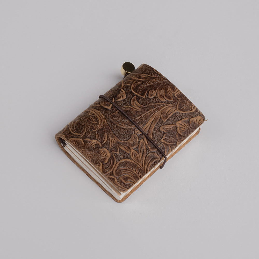 Mini Retro Leather Journal Book