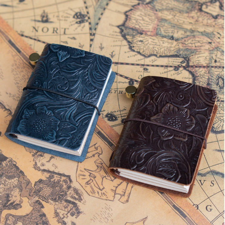 Mini Retro Leather Journal Book