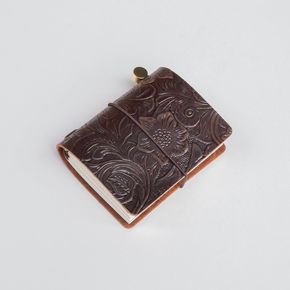Mini Retro Leather Journal Book