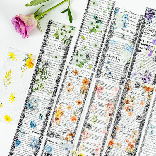 Sticker Book---Lace English Theme《Listening to Blossoms Series》