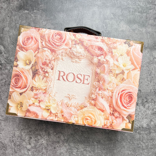 11 Pink Rose Paris Wooden Box