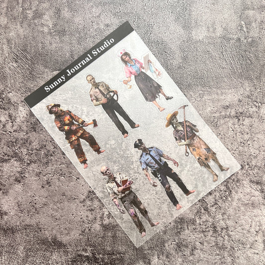 32-- Zombie PET Sticker 1 Pcs