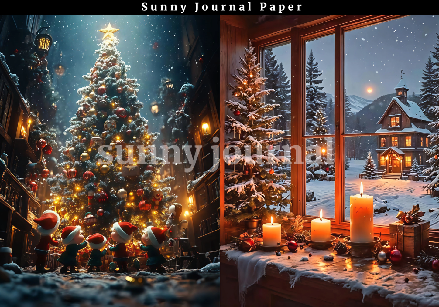 B0030- Christmas 20 images A6 paper no repeat