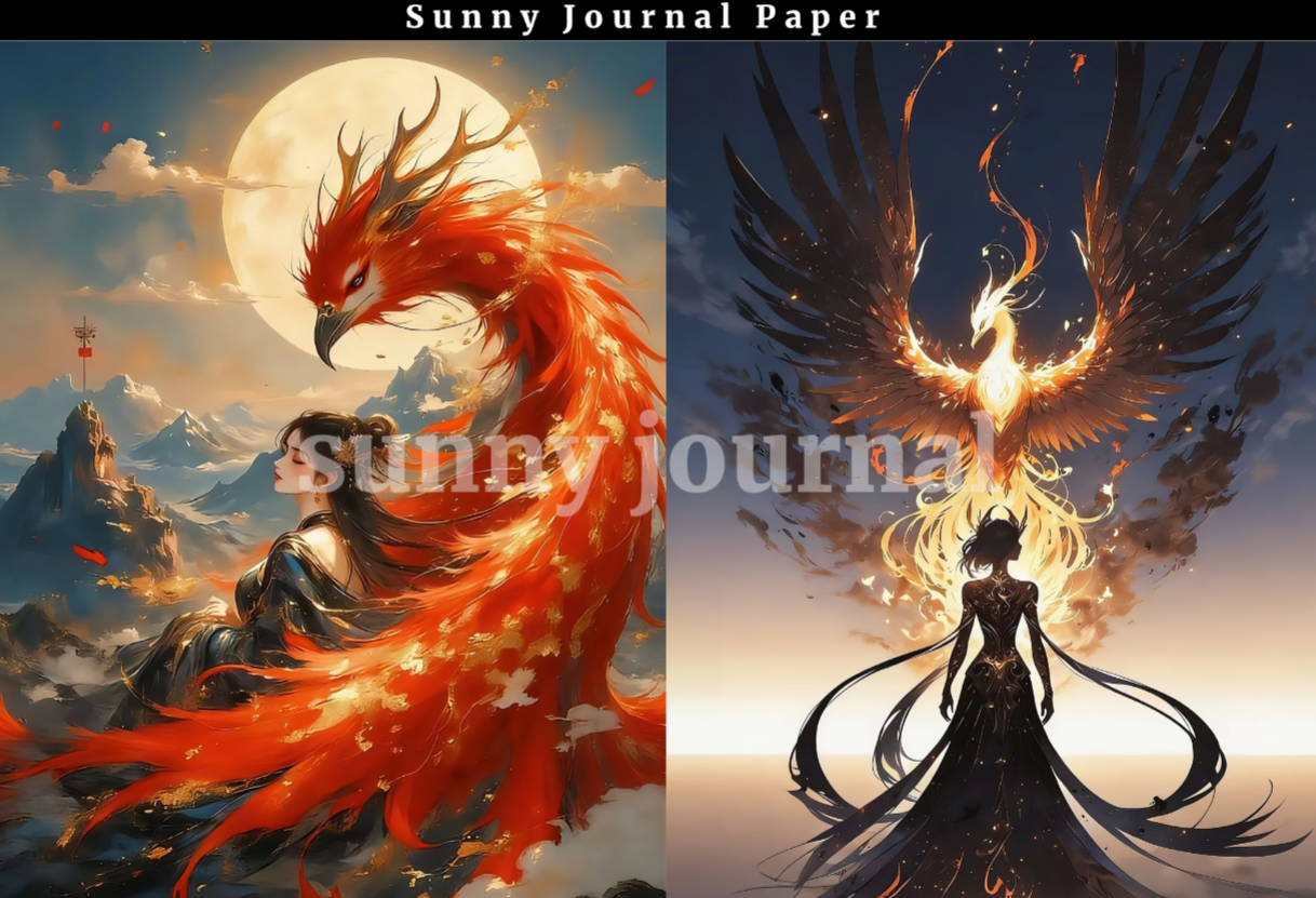 11-Phoenix A5 Paper 10 pcs no repeat