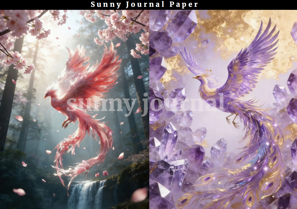 11-Phoenix A5 Paper 10 pcs no repeat